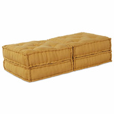 Modularna jednostka sofy 2 pcs żółty 140 x 70 x 36 cm tkanina