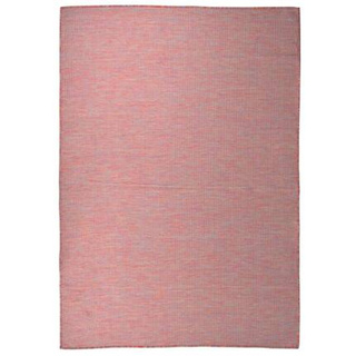 vidaXL Dywan zewnętrzny o płaskim splocie, 160x230 cm, czerwony