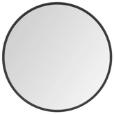 vidaXL Lustro ścienne, czarne, 60 cm