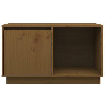 vidaXL Szafka pod TV, miodowy brąz, 74x35x44 cm, lite drewno sosnowe