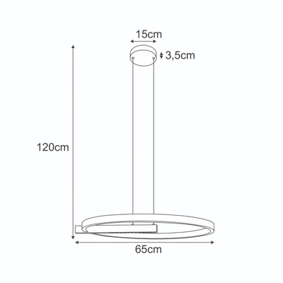 Lampa wisząca K-8233  z serii METIS