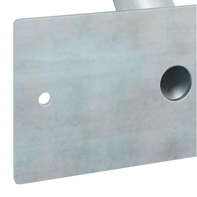 Uchwyt na maszt flagowy Srebrny 13 x 6 x 0,2 cm Stal