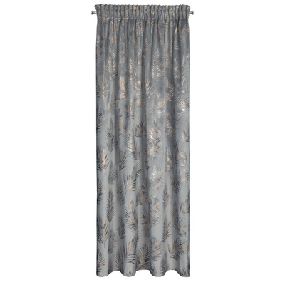 Zasłona Gloria stalowa 140x300