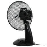 vidaXL Wentylator stołowy, 3 prędkości, 30 cm, 40 W, czarny