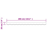 Lambrekin do markizy, wielokolorowe paski, 3 m