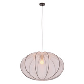 Lampa wisząca z abażurem Mellow siateczkowy biały 60 cm do salonu