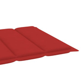 vidaXL Leżak ze stolikiem i poduszką, lite drewno tekowe