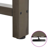Nogi do stołu jadalnego Naturalna stal 2 szt. 70x(72-73) cm Stal