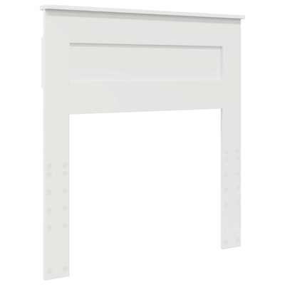 Ramka łóżka Gładki Biały 75 x 190 cm Lite drewno sosnowe