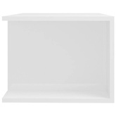 vidaXL Szafka TV z oświetleniem LED, wysoki połysk, biała, 90x39x30 cm