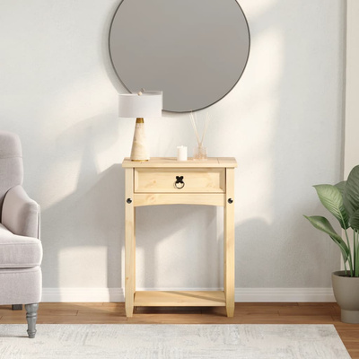 Stolik konsolowy Corona, 55x35x73 cm, lite drewno sosnowe