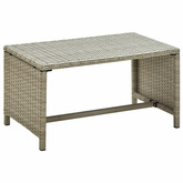 Stolik kawowy, beżowy, 70x40x38 cm, polirattan