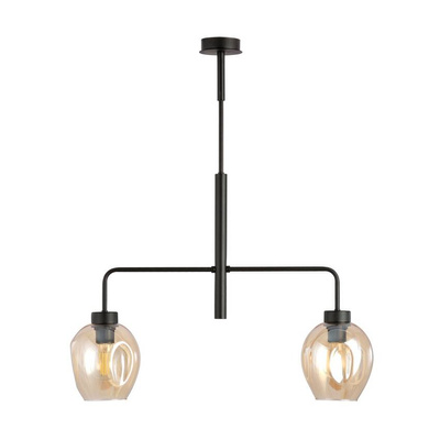 Lampa wisząca LUKKA 2 BLACK/AMBER