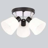 Lampa sufitowa BILOBA oprawa ze szklanymi kloszami 3-punktowa do salonu