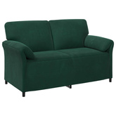 Sofa dwuosobowa Ciemnozielony 158 x 83 x 95 cm Welur