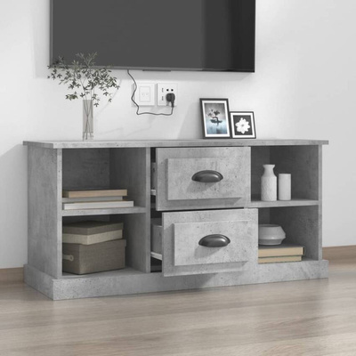 vidaXL Szafka pod TV, szarość betonu, 99,5x35,5x48 cm