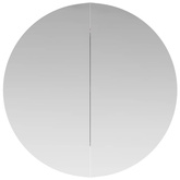 Szafka łazienkowa z lustrem i LED, biała, 54x54x17,5 cm