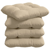 Poduszki na siedziska 4 pcs Kremowy 45 x 45 cm