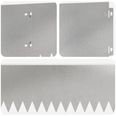 Krawężnik do trawnika 20 szt. 103 x 20 cm Stal srebrny
