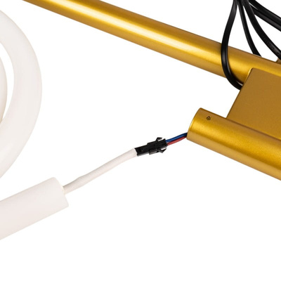 Nowoczesna Lampa podłogowa Złota LED 30W 3000K Abruzzo Spirali