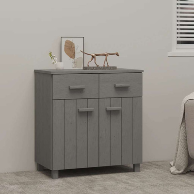 vidaXL Komoda HAMAR, jasnoszara, 79x40x80 cm, drewno sosnowe
