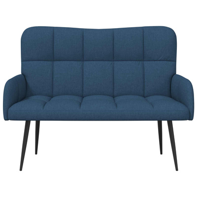 Sofa dwuosobowa niebieski 115 x 61 x 87 cm tkanina