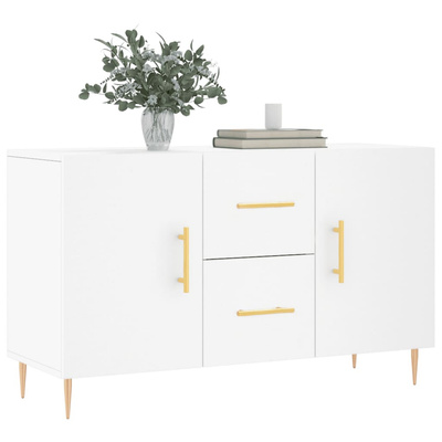 vidaXL Komoda, biała, 100x36x60 cm, materiał drewnopochodny model standard