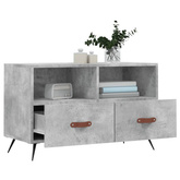 vidaXL Szafka pod TV, szarość betonu, 80x36x50 cm model standard