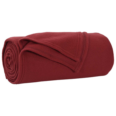 Koce narzutowe 24 pcs Bordeaux Czerwony 270 x 240 cm Polar