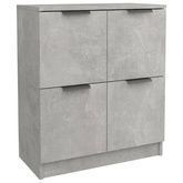 vidaXL Komoda, szarość betonu, 60x30x70 cm, materiał drewnopochodny