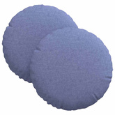 Poduszki na siedziska 2 pcs Niebieski dżins ?30 x 13 cm tkanina
