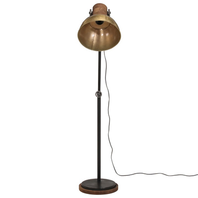 Lampa stojąca, 25 W, antyczny mosiądz, 30x30x100-150 cm, E27