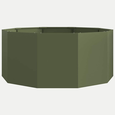 Donica Zielony oliwkowy 120 x 120 x 50 cm Stal