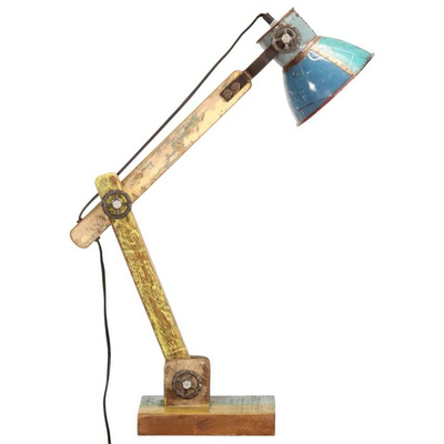 vidaXL Industrialna lampka biurkowa, kolorowa, okrągła, 23x18x95 cm