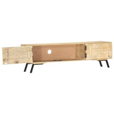 vidaXL Szafka pod TV, 140x30x40 cm, lite drewno mango