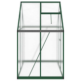Szklarnia z ramą podstawy, zielona, 169x114x195 cm, aluminium