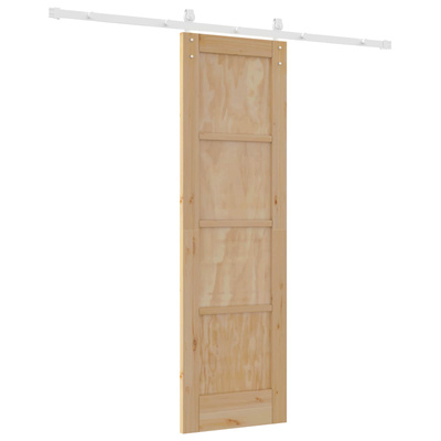 Drzwi przesuwne 61 x 198,5 cm Lite drewno sosnowe