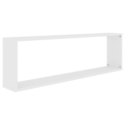 vidaXL Półki ścienne kostki, 4 szt., białe, 100x15x30 cm