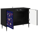 Szafka pod telewizor MAINZ 69 x 33 x 50,5 cm Czarny dąb