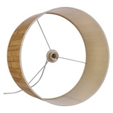 Lampa wisząca z abażurem Timber brązowa pojedyncza do salonu
