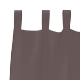 Firany blackout z kółkami 2 pcs Ciemny brąz 140 x 140 cm