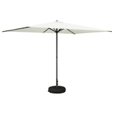 Parasol ogrodowy z podstawą 200 x 300 cm Poliester Prostokątny