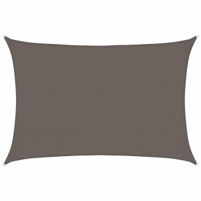 Żagiel przeciwsloneczny, 160 g/m?, antracytowy, 2,5x3,5 m, HDPE