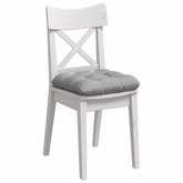 Poduszki na siedziska 4 pcs Szary chmur 40 x 40 x 12 cm tkanina