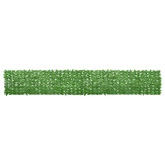 Parawan balkonowy, zielone liście, 500x75 cm