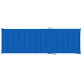 vidaXL Podwójny leżak z kobaltowymi poduszkami, impregnowana sosna