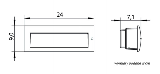 Oprawa do zabudowy MUR LED M2400 M2400