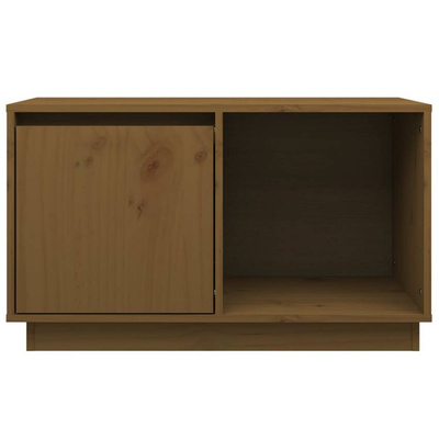 vidaXL Szafka pod TV, miodowy brąz, 74x35x44 cm, lite drewno sosnowe