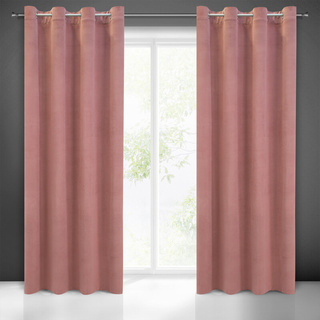 Zasłona Milo różowa 140x250