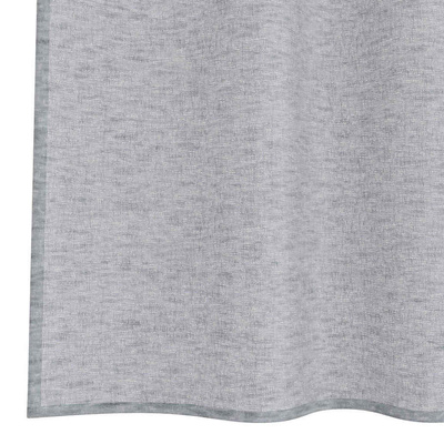 Firany Voile 2 pcs Ciemnoszary 260 x 140 cm Poliester
